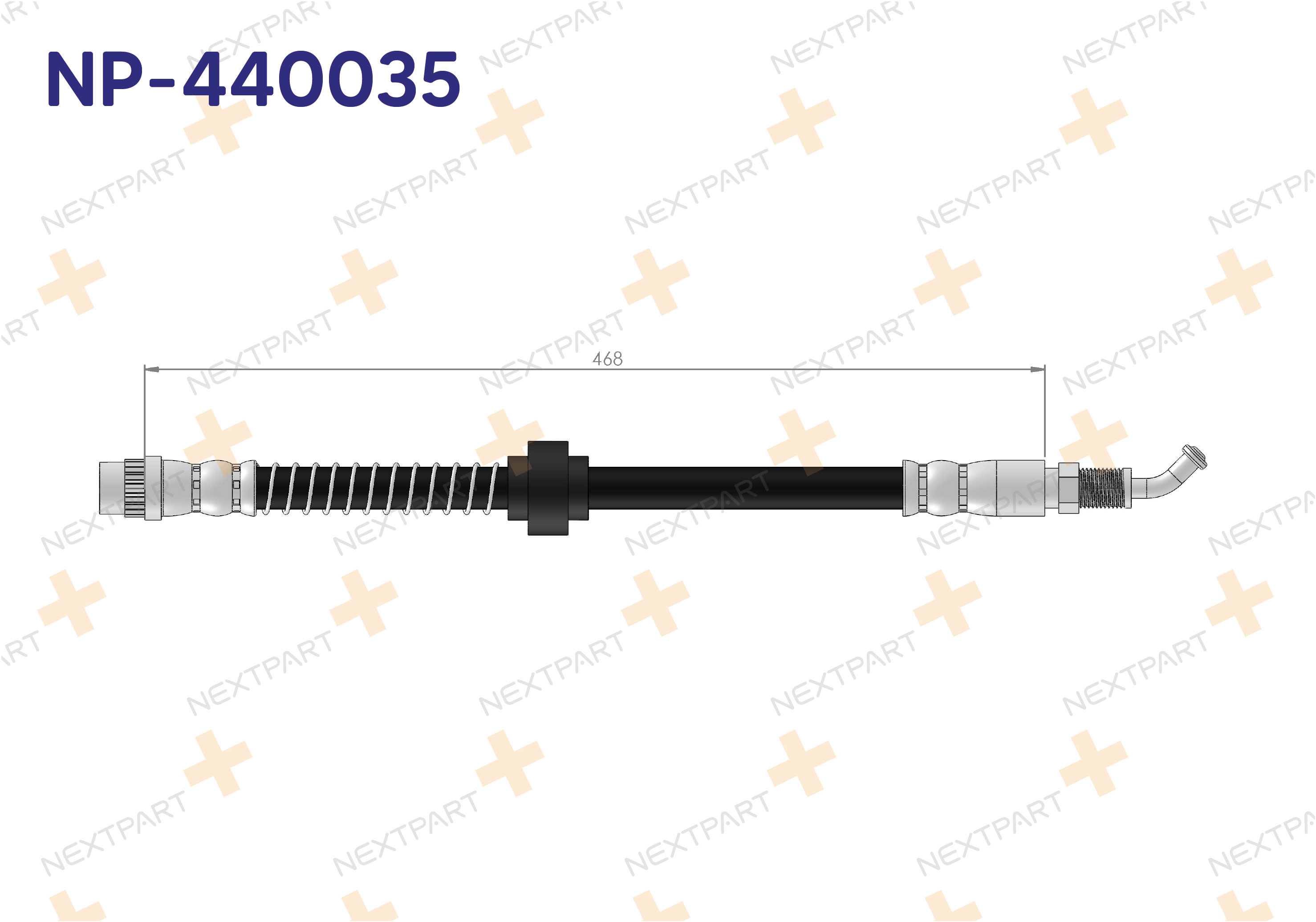FREN HORTUMU ON ALT MASTER II 2001-2010 MASTER - OEM: 8200057462 4620100QAD | Alt: BHO4204 HOS3673