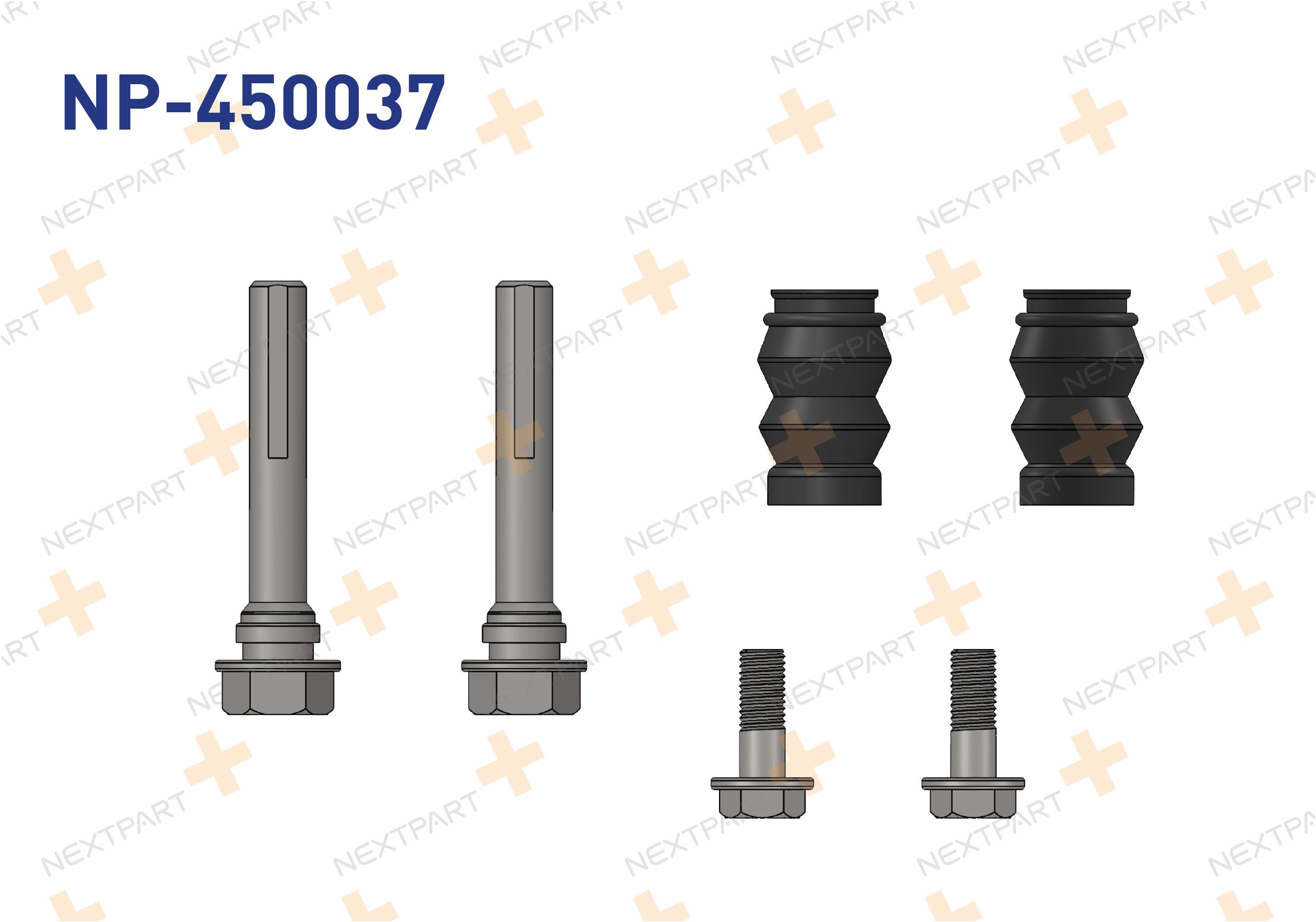 FREN KALIPER TAMIR TAKIMI CIVATALI ON COURIER - OEM: 0515.K6 EY162L527A | Alt: EY162L527A AY112L527A